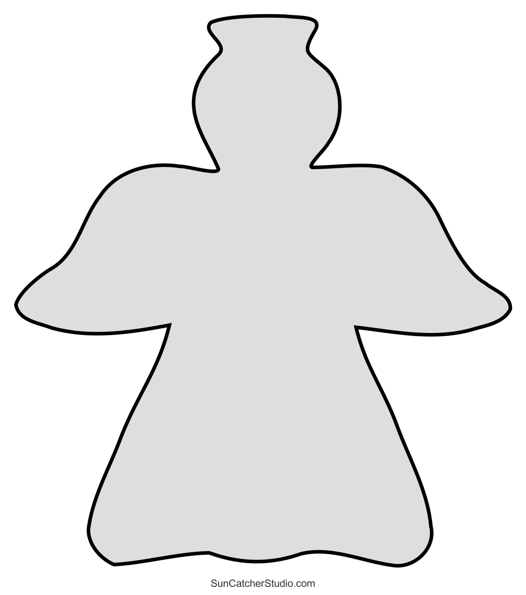 Free Printable Christmas Angel Template Free Printable Christmas Angel Template