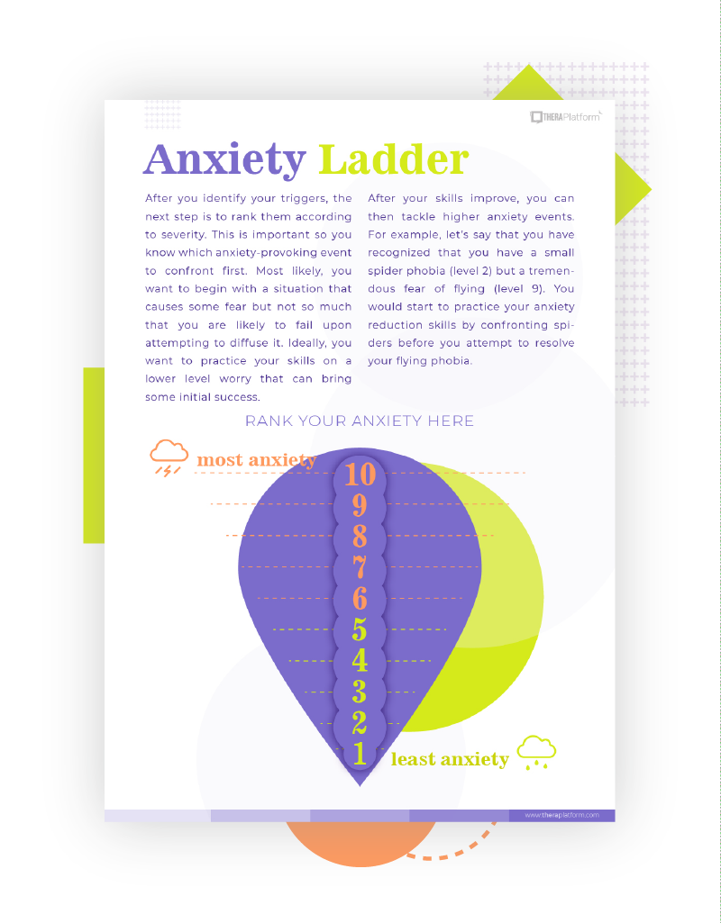 Free Printable Fear Ladder Template Free Printable Fear Ladder Template