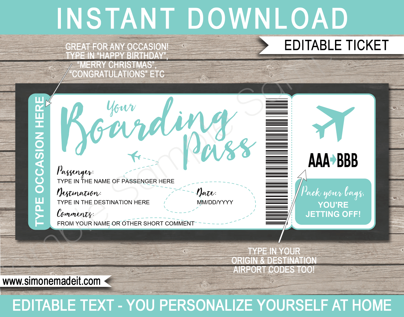 Any Occasion Boarding Pass Colors Any Occasion Boarding Pass Colors