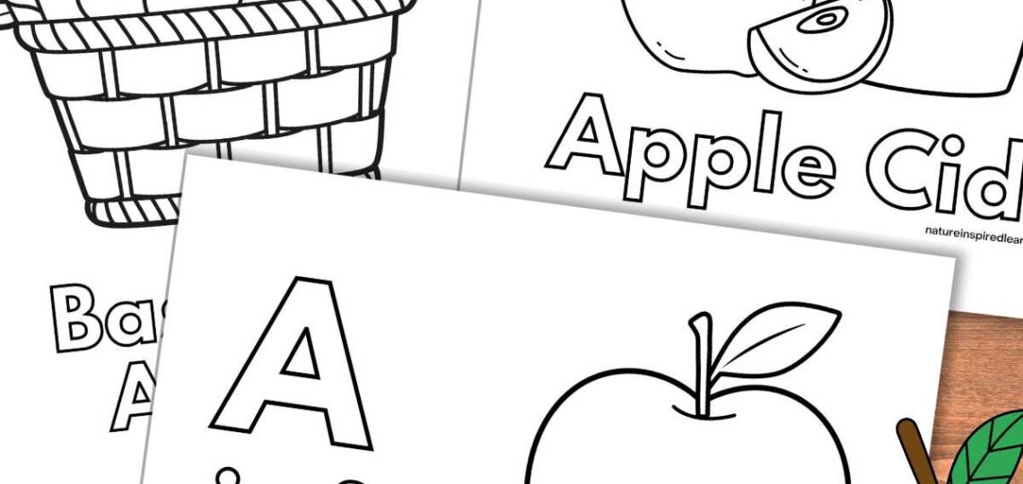Apple Coloring Pages Nature Inspired Learning