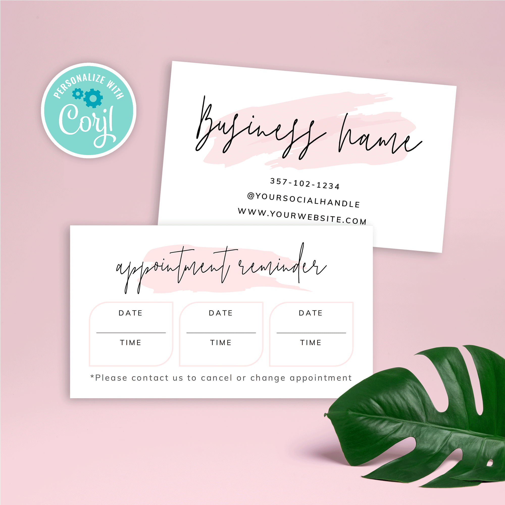 Free Printable Colorful Appointment Reminder Template