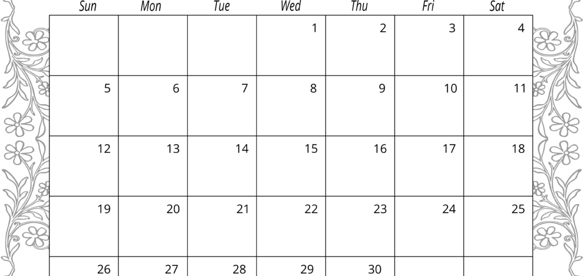 April 2026 Calendar Free Printable Free Printables Monograms Design Tools Patterns U0026 DIY Projects