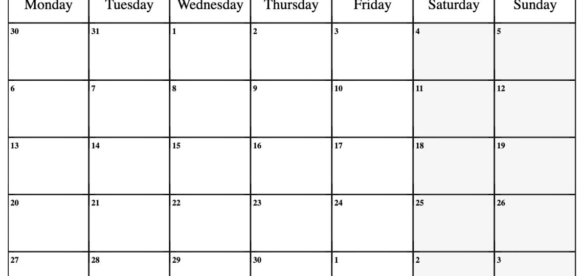 April 2026 Calendar Free Printable With Holidays And Observances