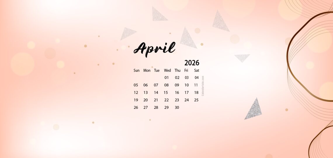 April 2026 Desktop Wallpaper Calendar CalendarLabs