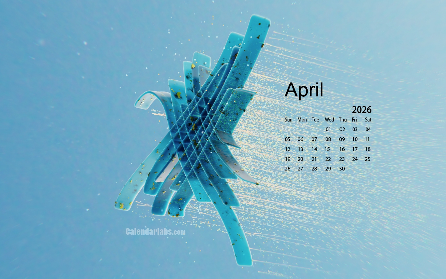 April 2026 Desktop Wallpaper Calendar CalendarLabs