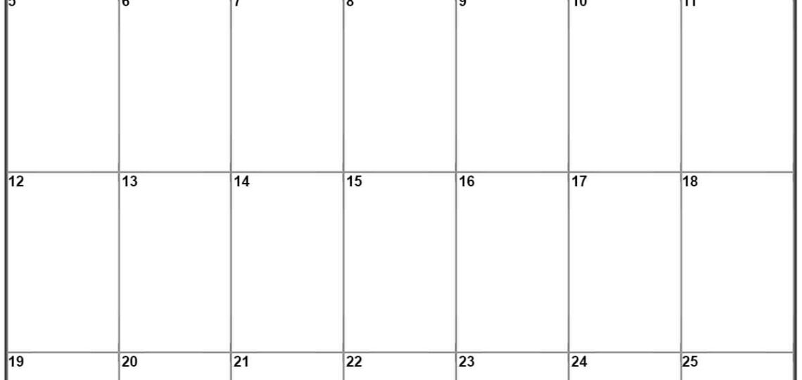 April 2026 Vertical Calendar Portrait