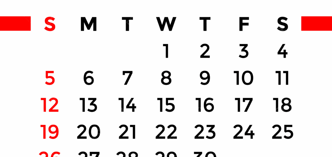 April Month Calendar 2026 Vector Template Download On Pngtree