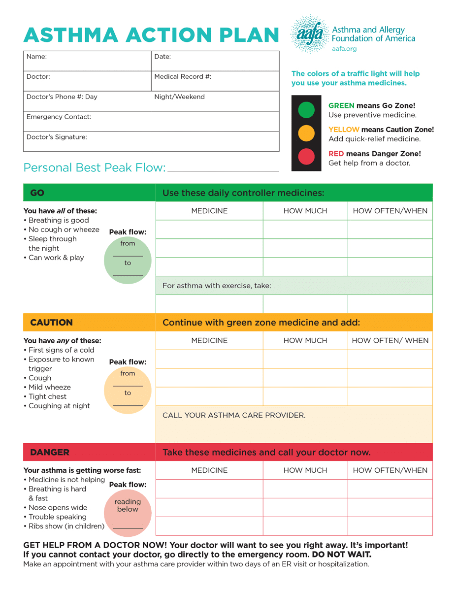 Asthma Action Plan