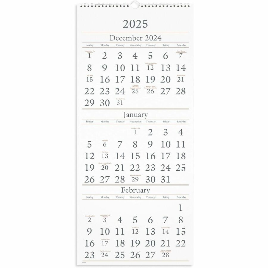 At A Glance 3 Month Wall Calendar Large Monthly 15 Month December 2024 To February 2026 3 Month Single Page Layout 12 At A Glance 3 Month Wall Calendar Large Monthly 15 Month December 2024 To February 2026 3 Month Single Page Layout 12