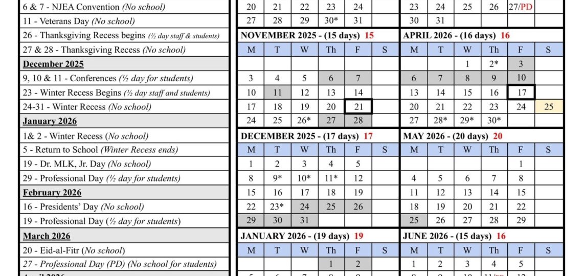 Atlantic City Public Schools Calendar 25 26 Revised PDF EduCounty