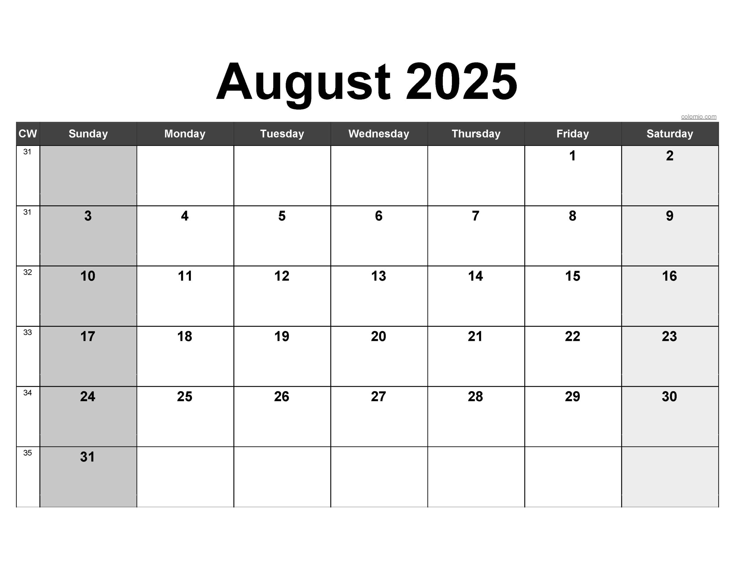 August 2025 Calendar Free Printable PDF XLS And PNG Www 