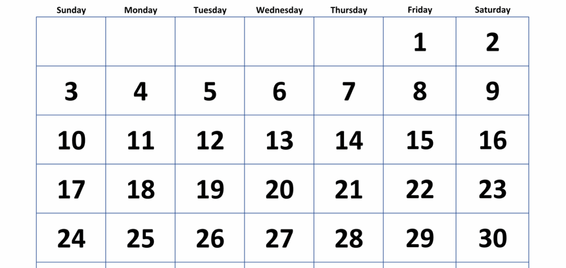 August 2025 Calendar With Extra large Dates WikiDates