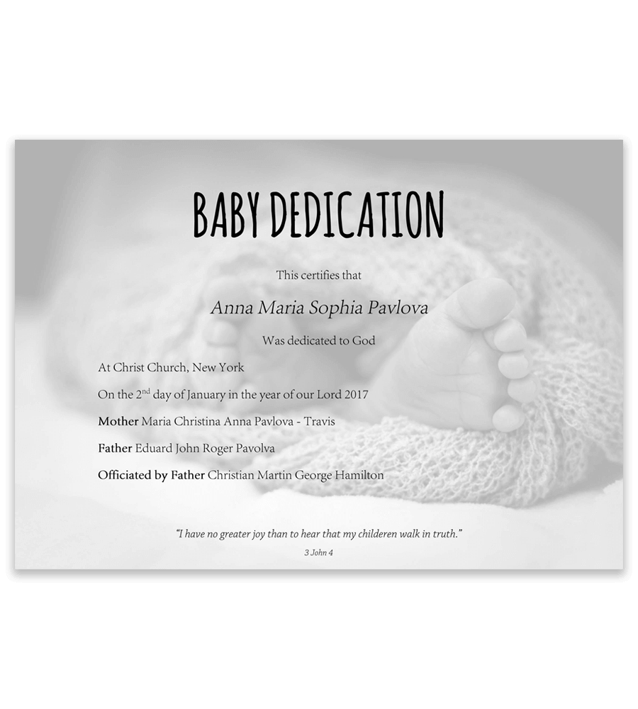 Free Printable Baby Dedication Invitations Template
