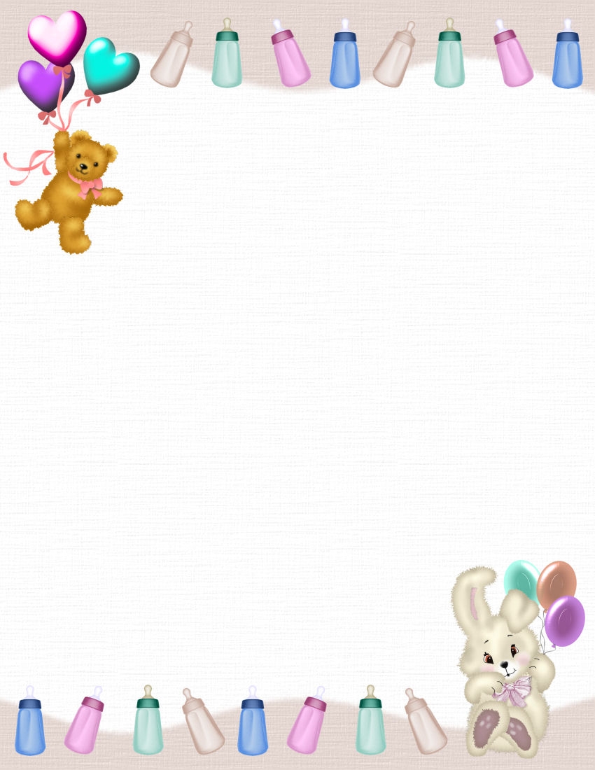 Baby Themed FREE Stationery Template Downloads Baby Themed FREE Stationery Template Downloads