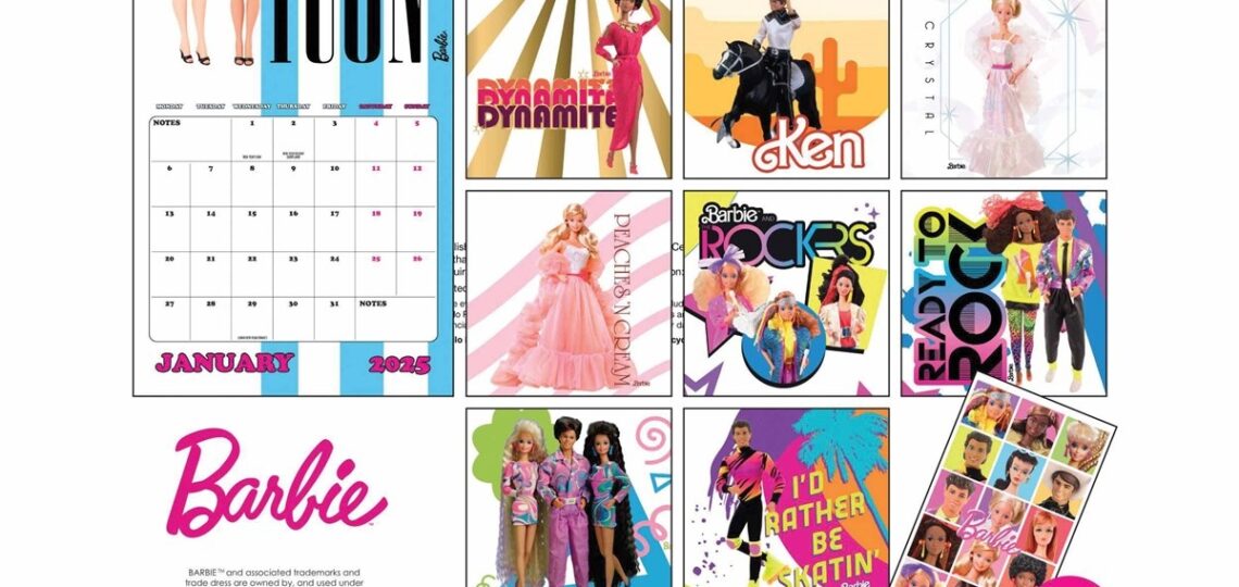 Barbie Calendar 2025