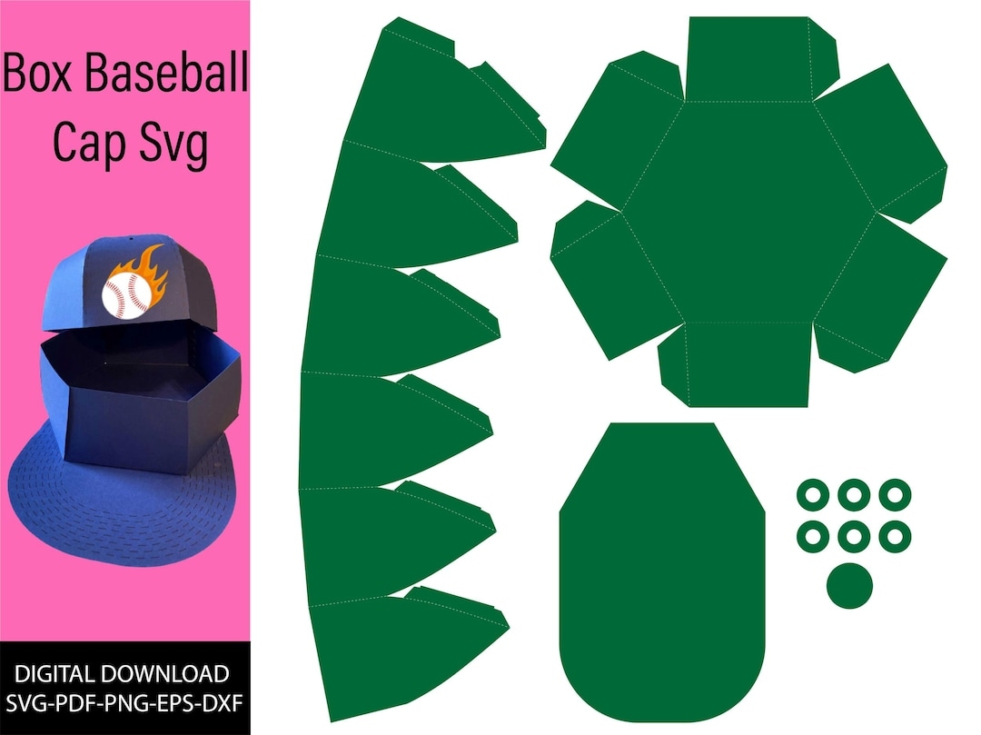 Baseball Cap Box Svg Baseball Cap Template Printable Gift Box Svg Baseball Cap Svg Cricut Silhouette Dxf Etsy Baseball Cap Box Svg Baseball Cap Template Printable Gift Box Svg Baseball Cap Svg Cricut Silhouette Dxf Etsy