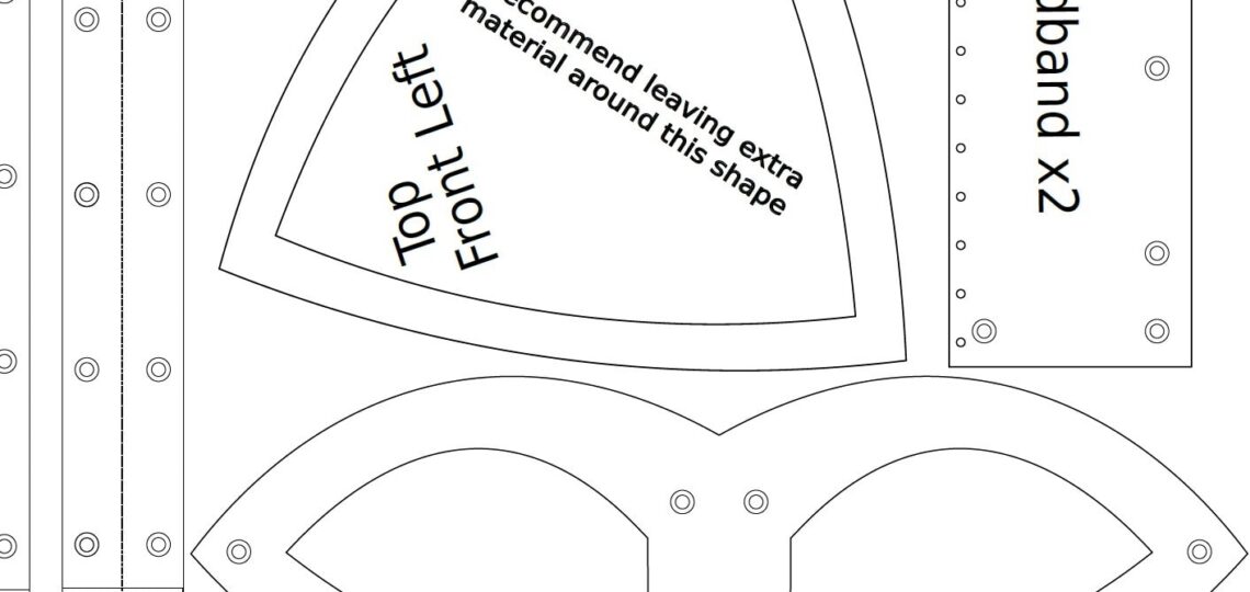 Basic Viking Helmet Digital Template For Prop Making