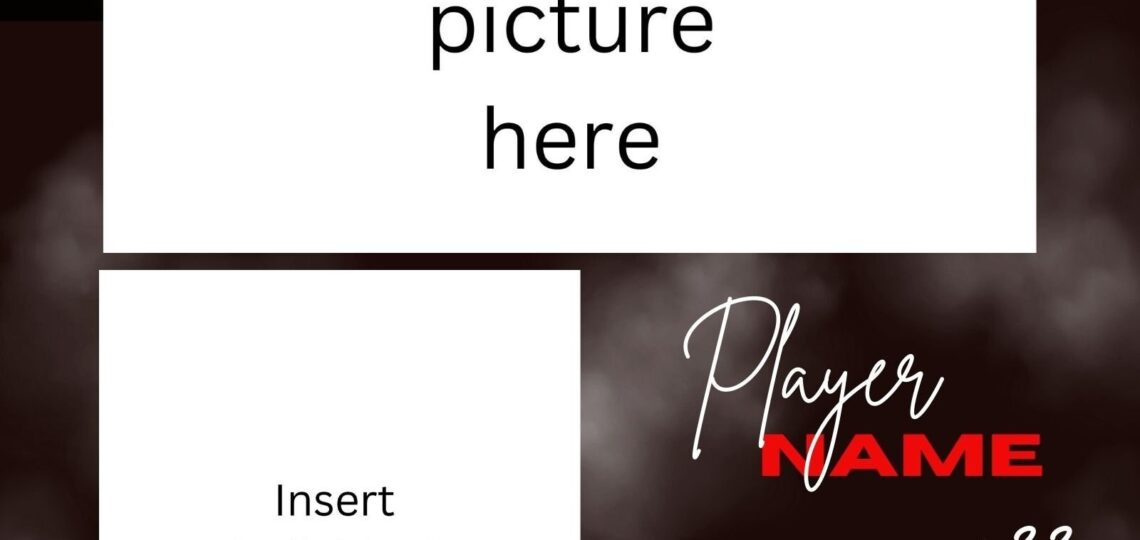 Basketball Memory Mate Template 8x10in