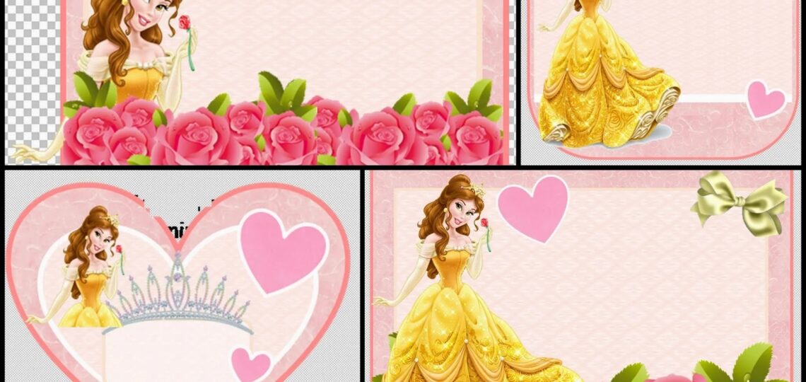 Belle Free Printable Invitations Cards Or Photo Frames Oh My Fiesta In English