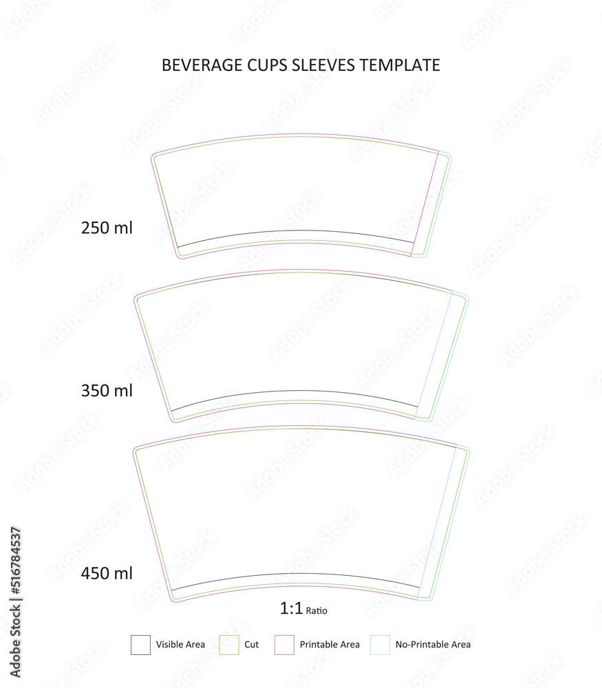 Printable Free Cup Holder Sleeve Template