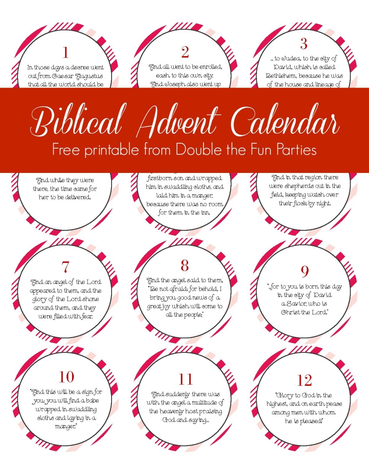 Free Printable Advent Calendar Free Printable Advent Calendar