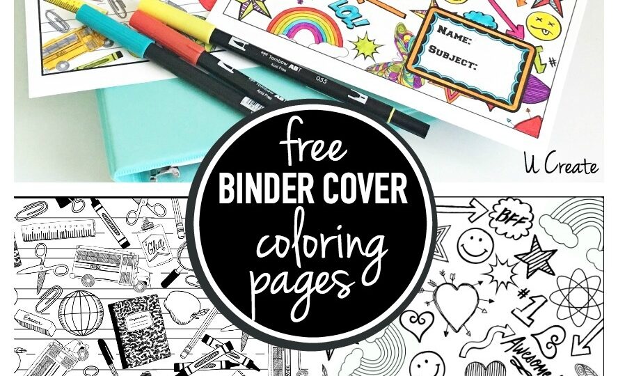 Binder Cover Coloring Pages