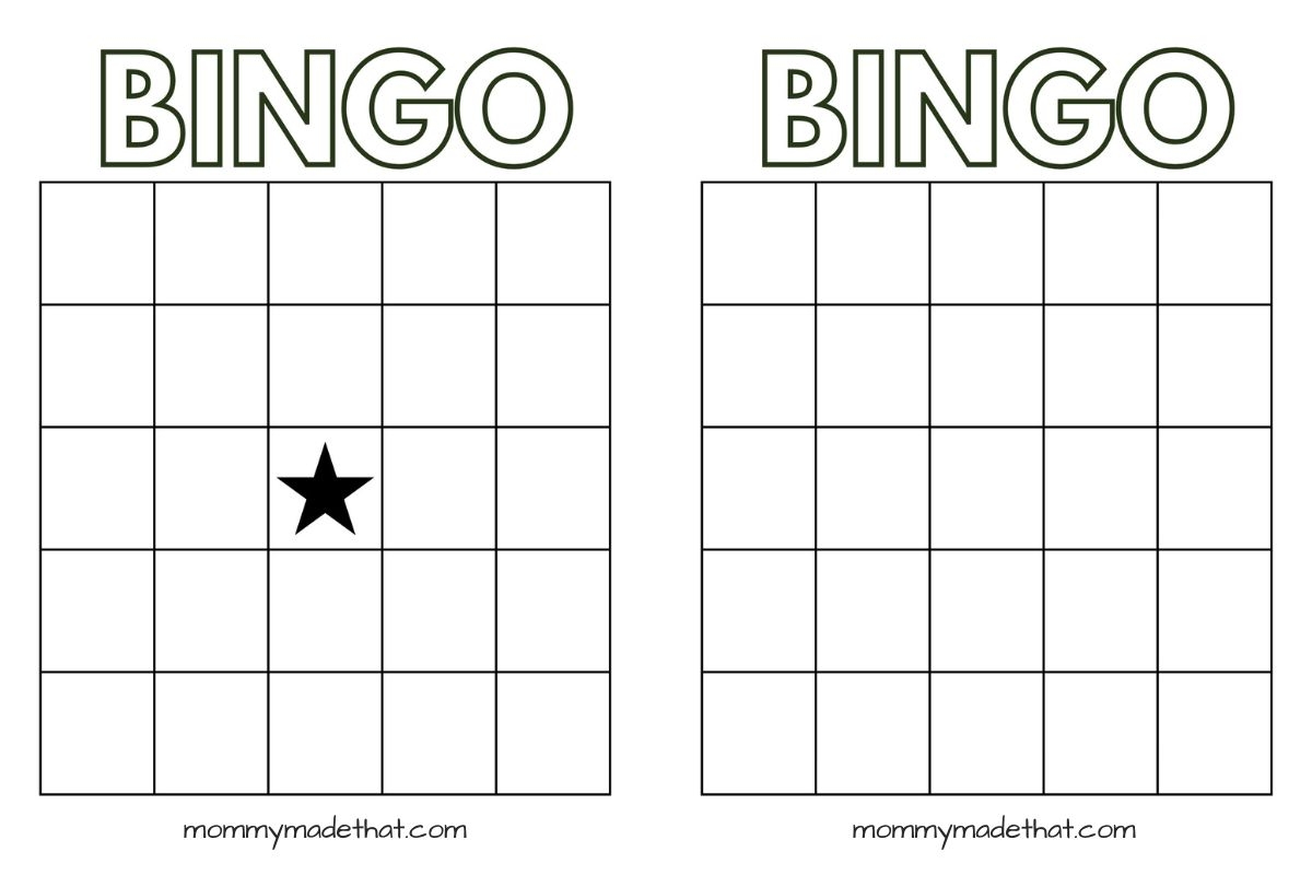 Blank Bingo Board Printable Free Blank Bingo Board Printable Free