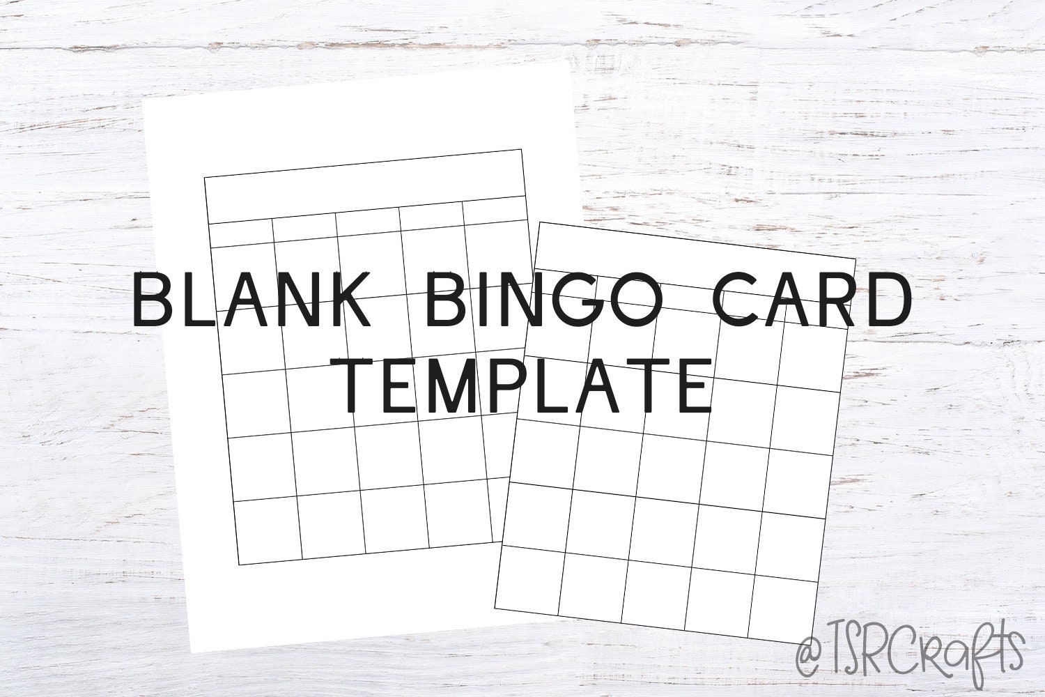 Blank Bingo Cards Printable Free