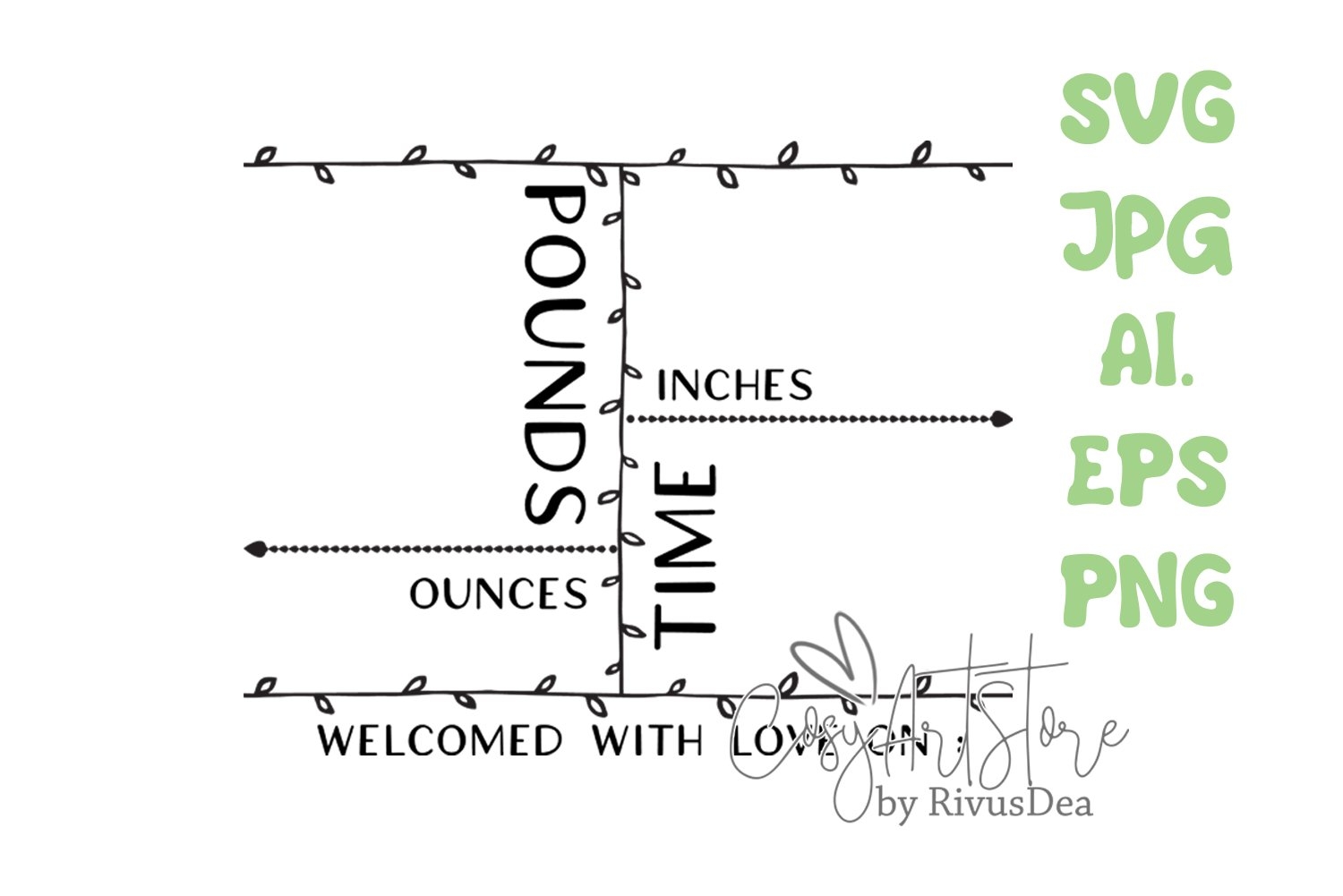 Birth Stats SVG Download Baby Announcement 1412958 Birth Stats SVG Download Baby Announcement 1412958