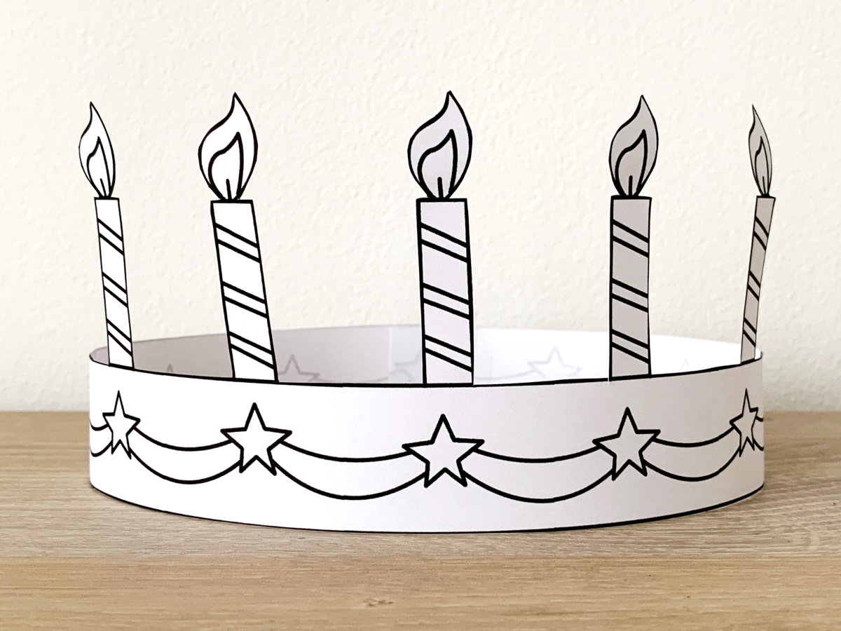 Birthday Cake Paper Crown Printable Coloring Craft Made By Teachers Birthday Cake Paper Crown Printable Coloring Craft Made By Teachers