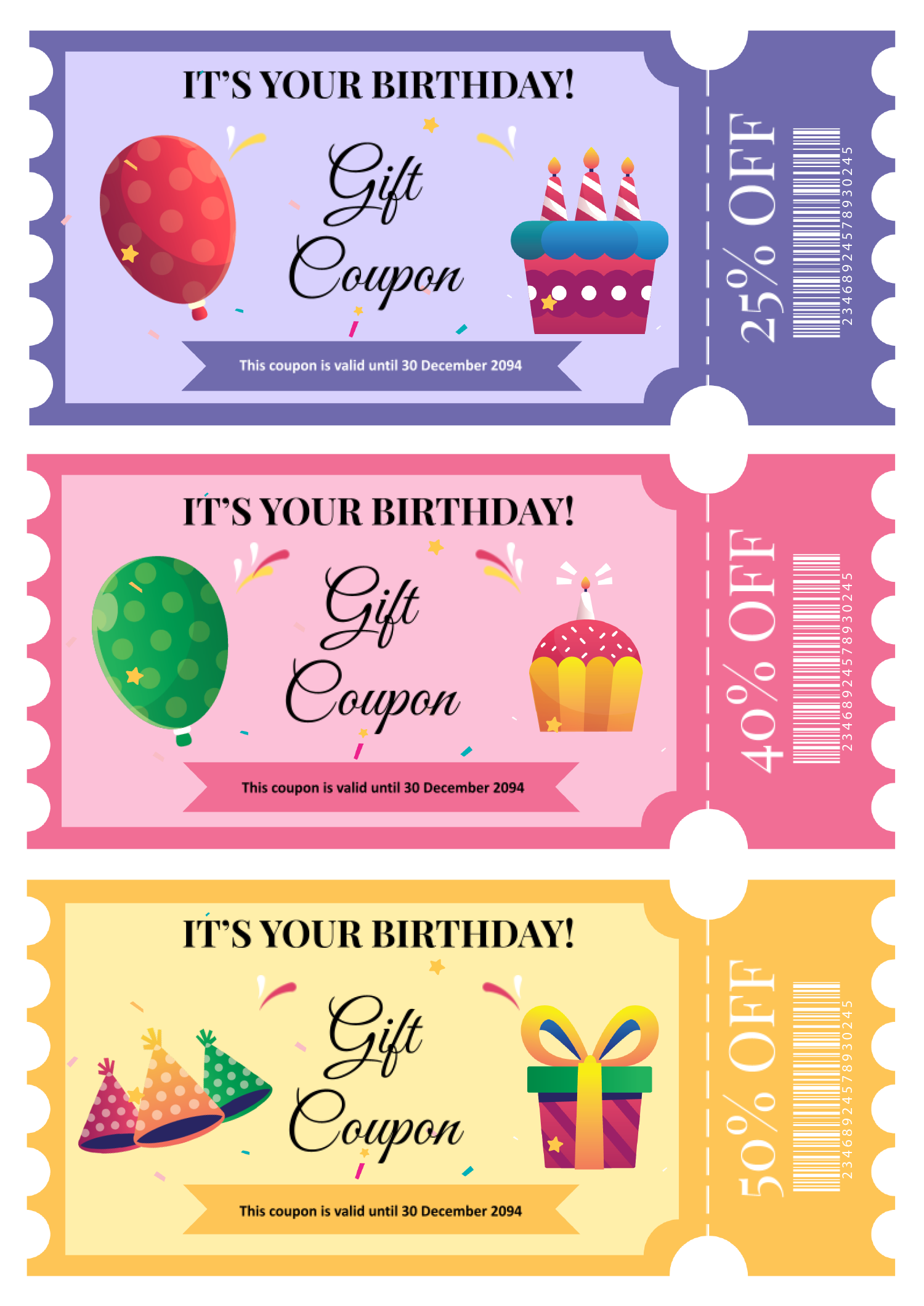 Printable Birthday Coupon Template Free Printable Birthday Coupon Template Free