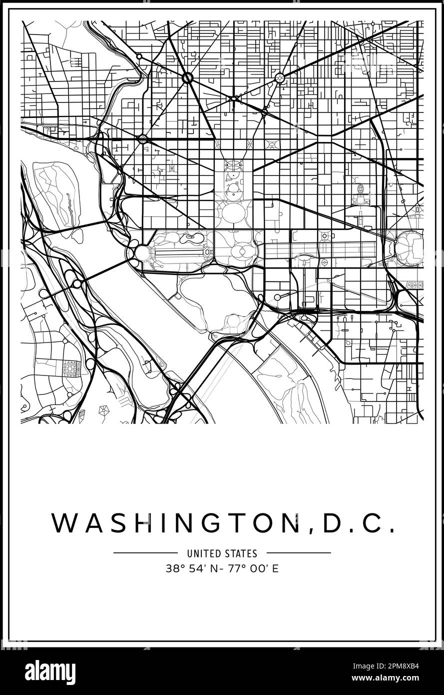 Washington Dc City Map Printable