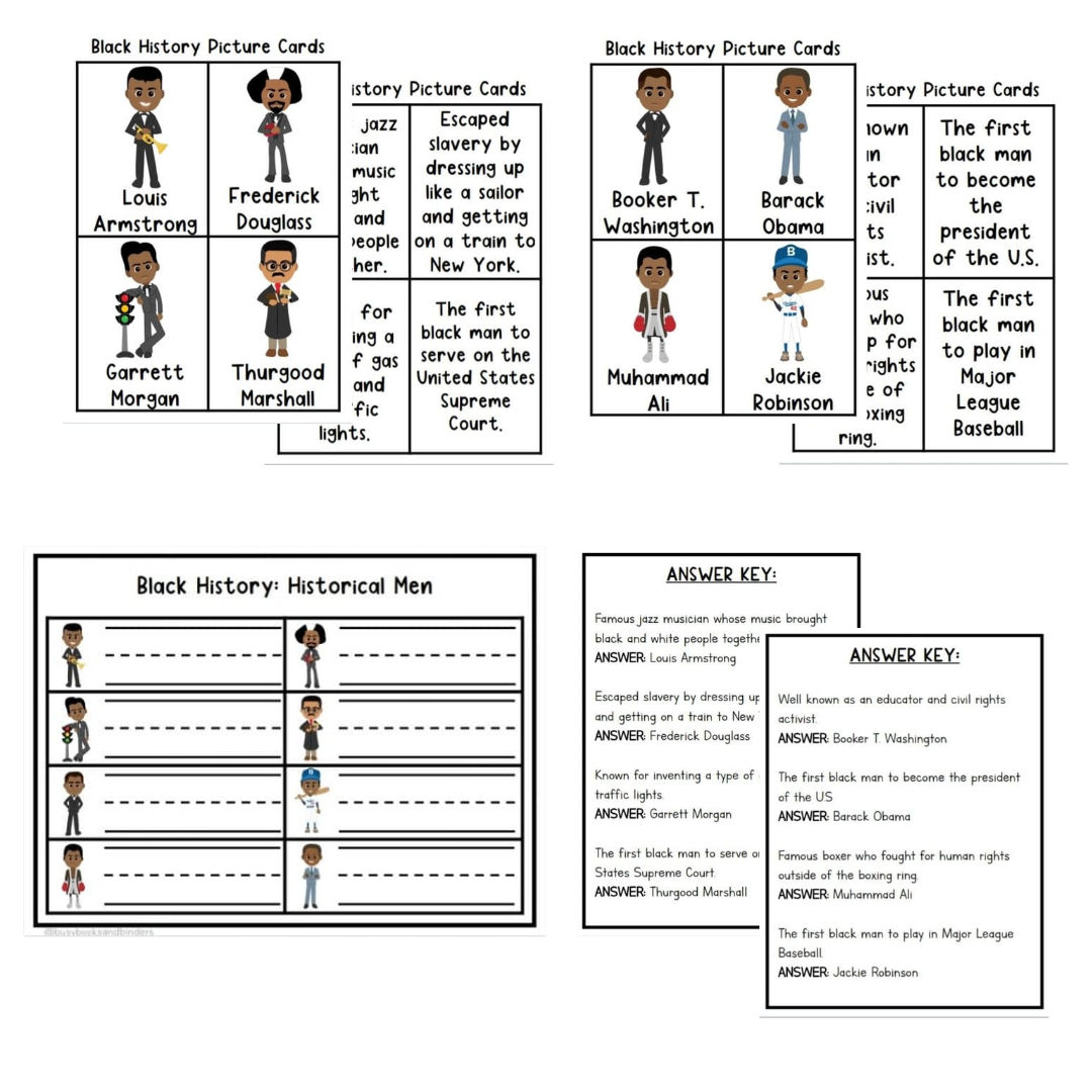 Free Printable Black History Month Worksheets