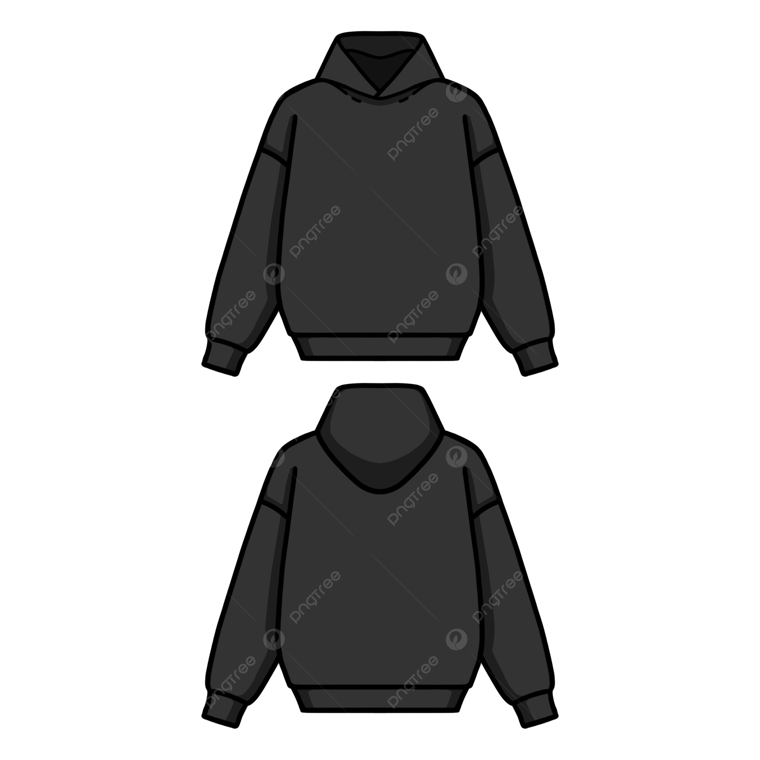 Black Hoodie Template Mockup Drawing Hoodies Black Hoodie 