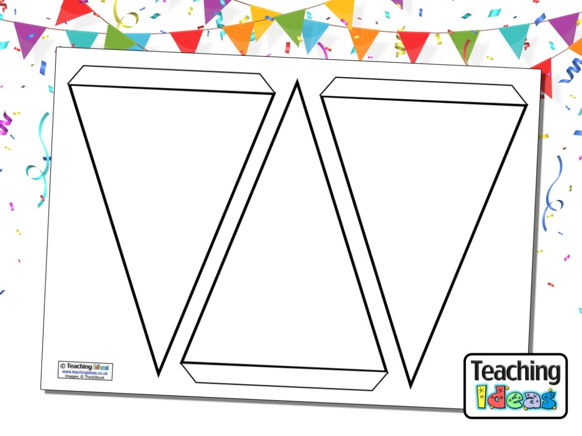 Blank Bunting Template Teaching Ideas