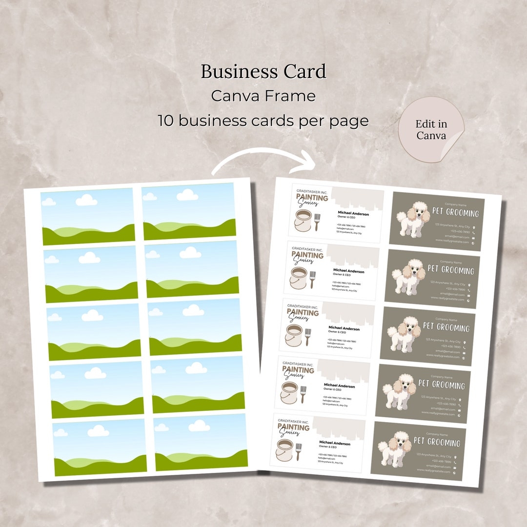 Free Printable Blank Business Cards