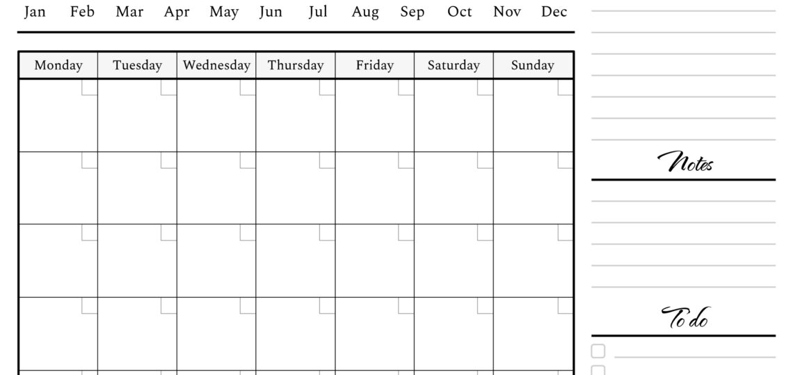 Blank Calendar Template 2025 Free Google Docs Template Gdoc io