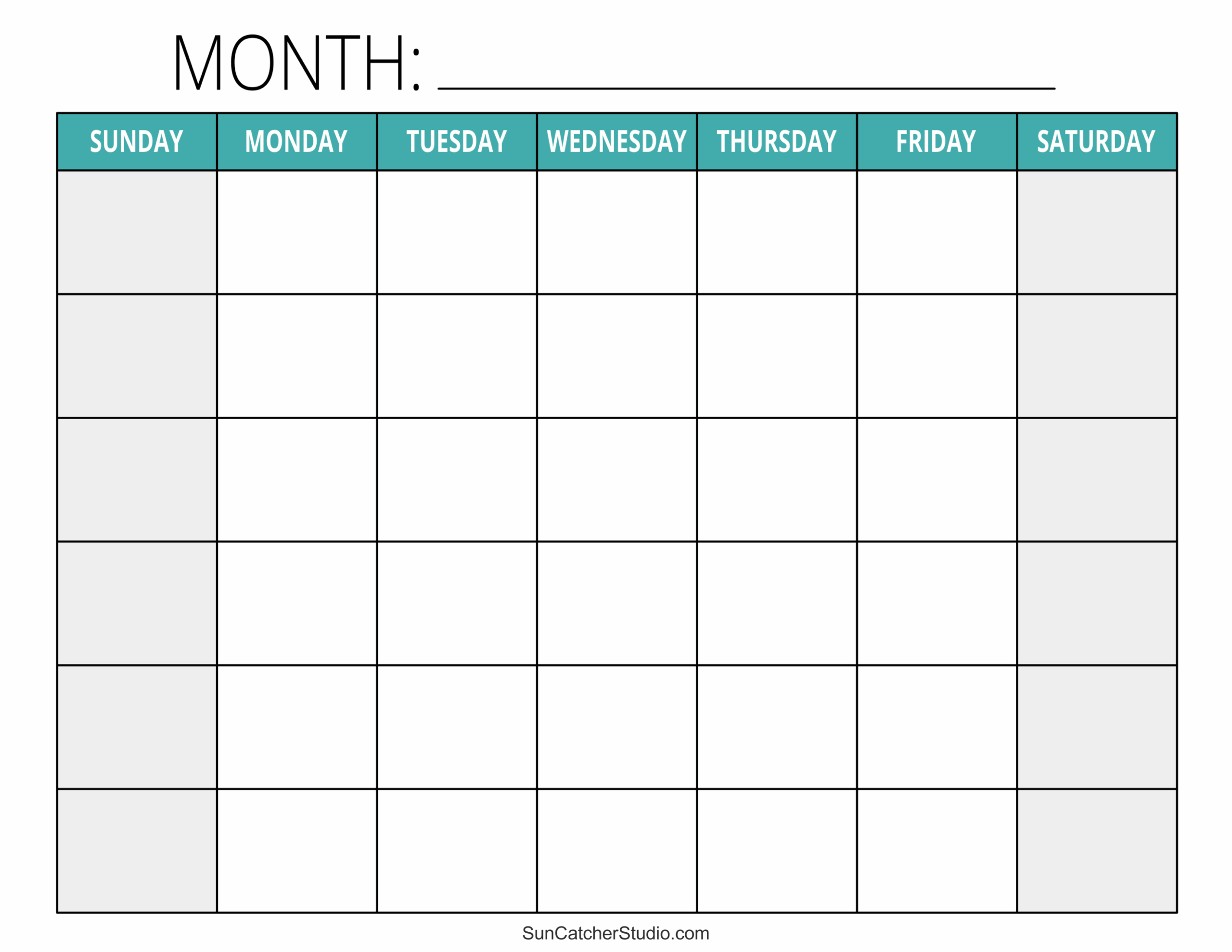 Blank Calendar Templates Free Printable Pages Free Printables 
