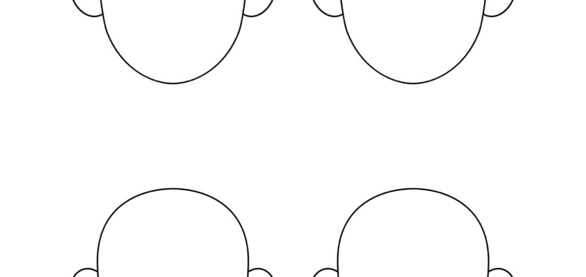 Blank Face Templates Printable Face Shapes For Kids