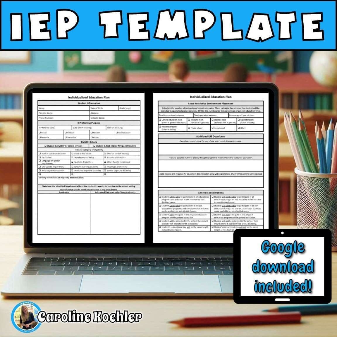 Free Printable Iep Templates