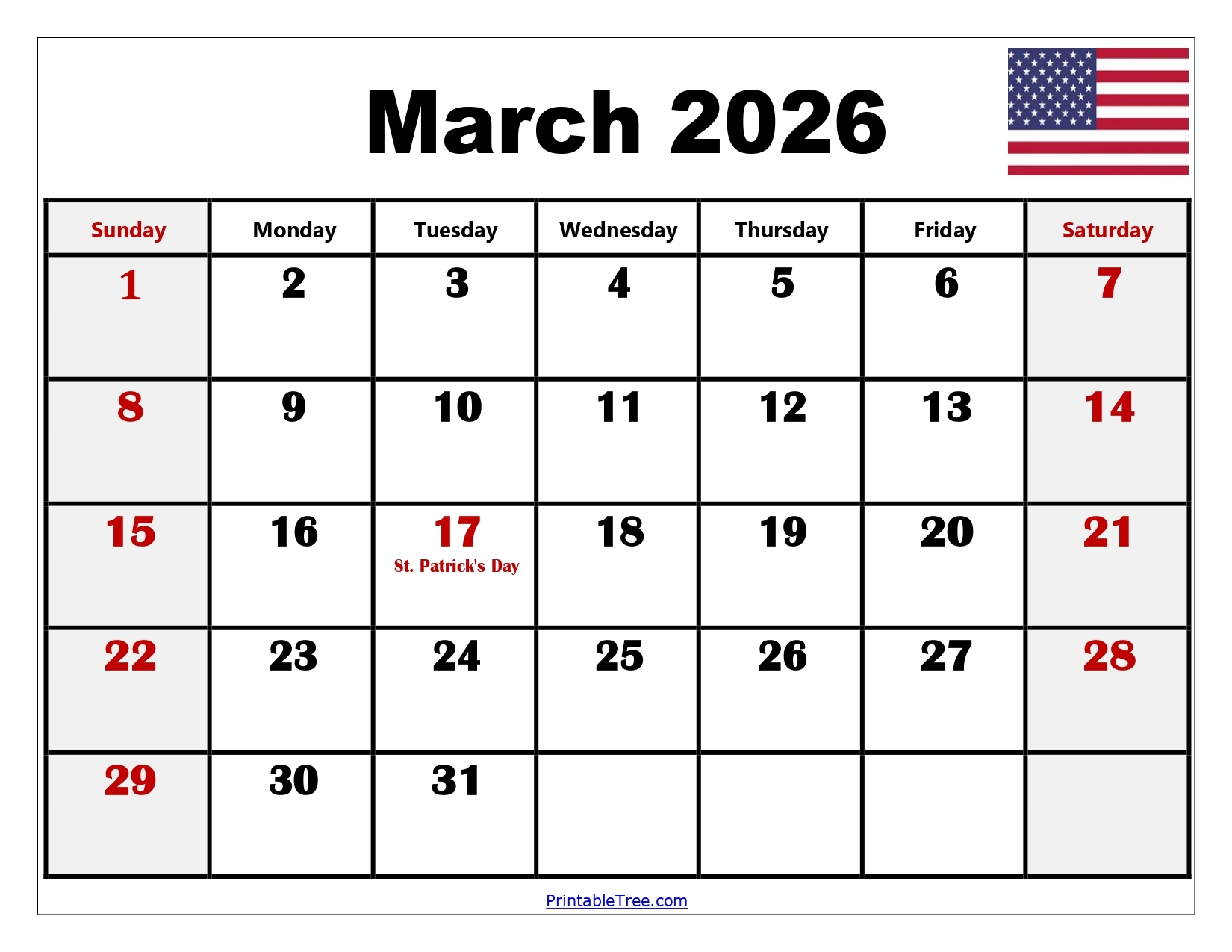 Blank March 2026 Calendar Printable PDF Templates Blank March 2026 Calendar Printable PDF Templates