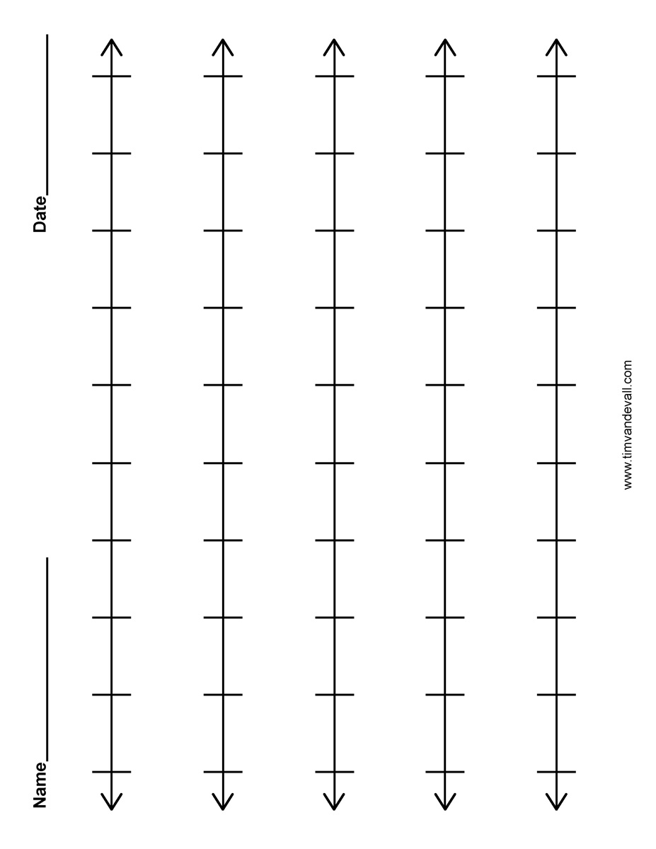 Free Printable Blank Number Lins