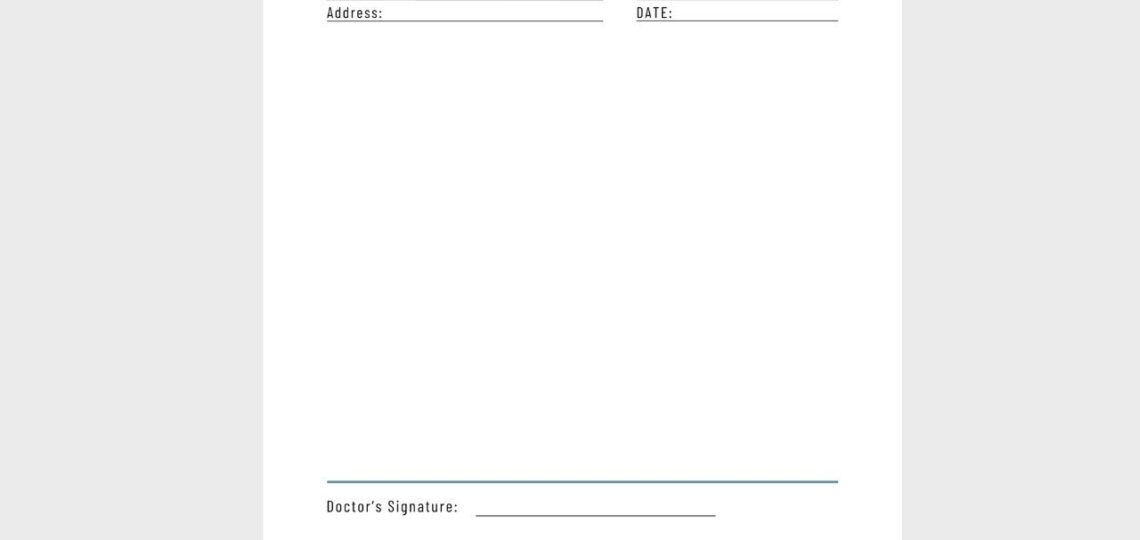 Blank Prescription Pad Prescription Pad Template Printable Prescription Page Page Prescription Form Prescription Sheet