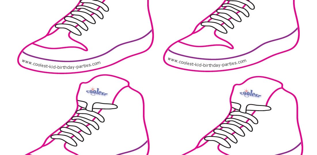 Blank Printable Funky Shoe Thank You Cards Coolest Free Printables