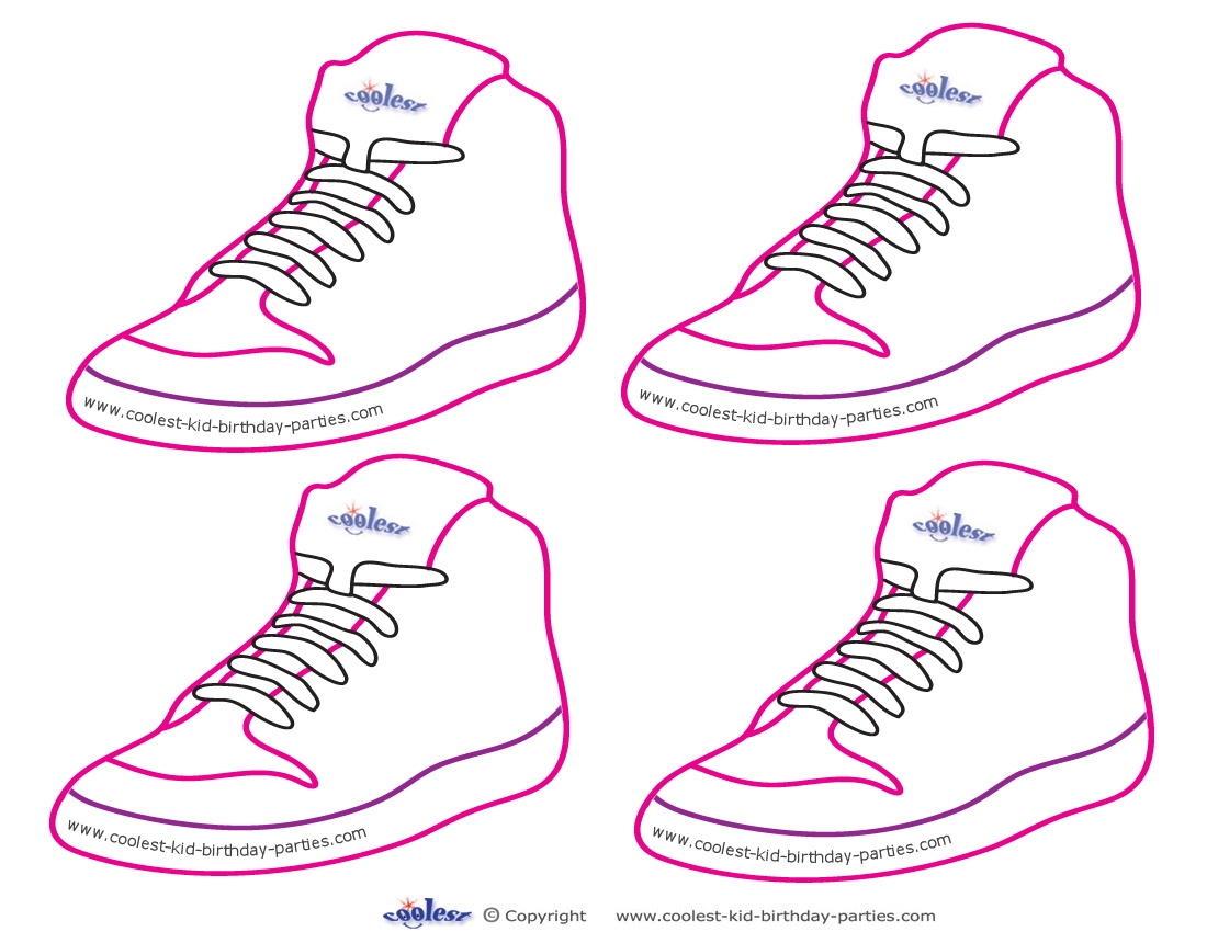 Blank Printable Funky Shoe Thank You Cards Coolest Free Printables