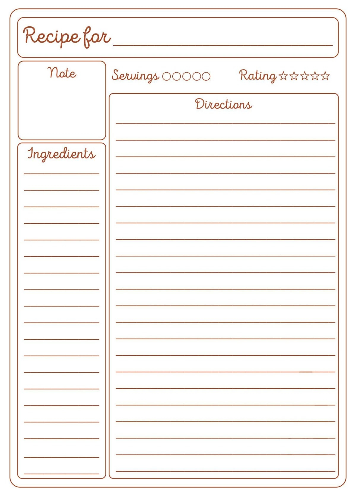 Blank Recipe Cards 10 Free PDF Printables Printablee Blank Recipe Cards 10 Free PDF Printables Printablee