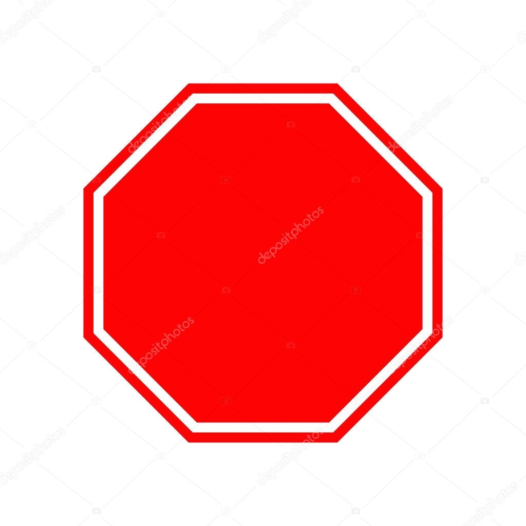 Blank Stop Traffic Warning Road Sign Stock Vector By worldofvector 