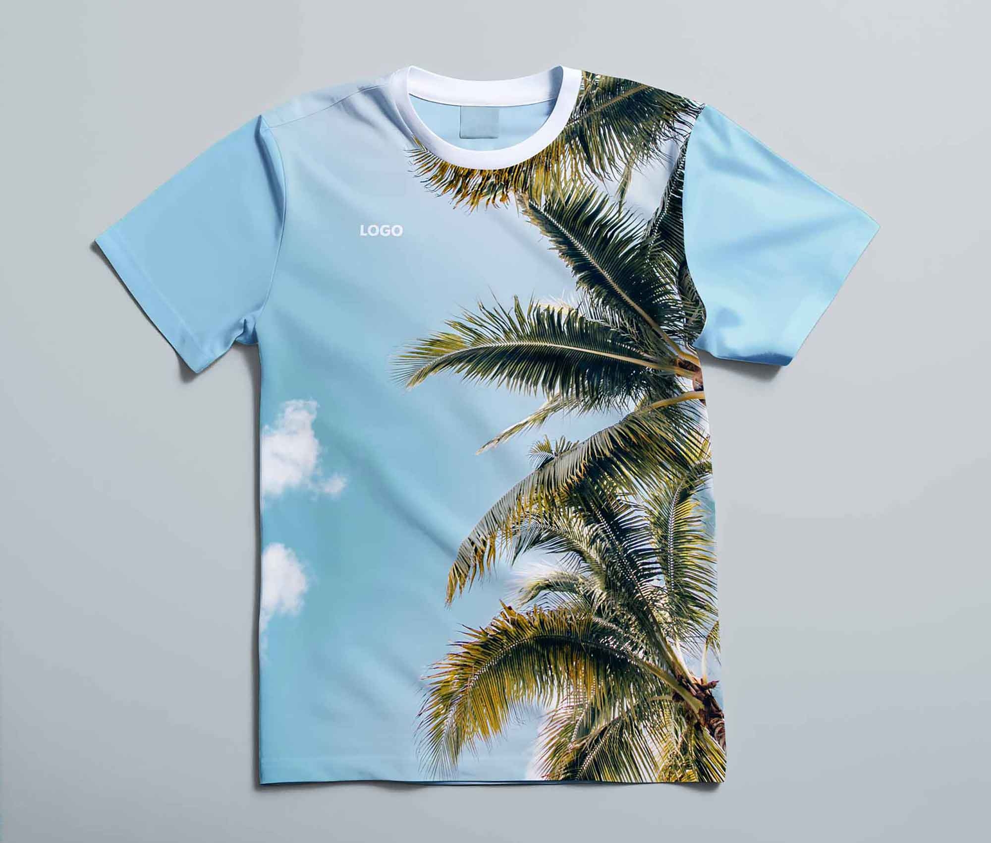 Blank T shirt Mockup In PSD