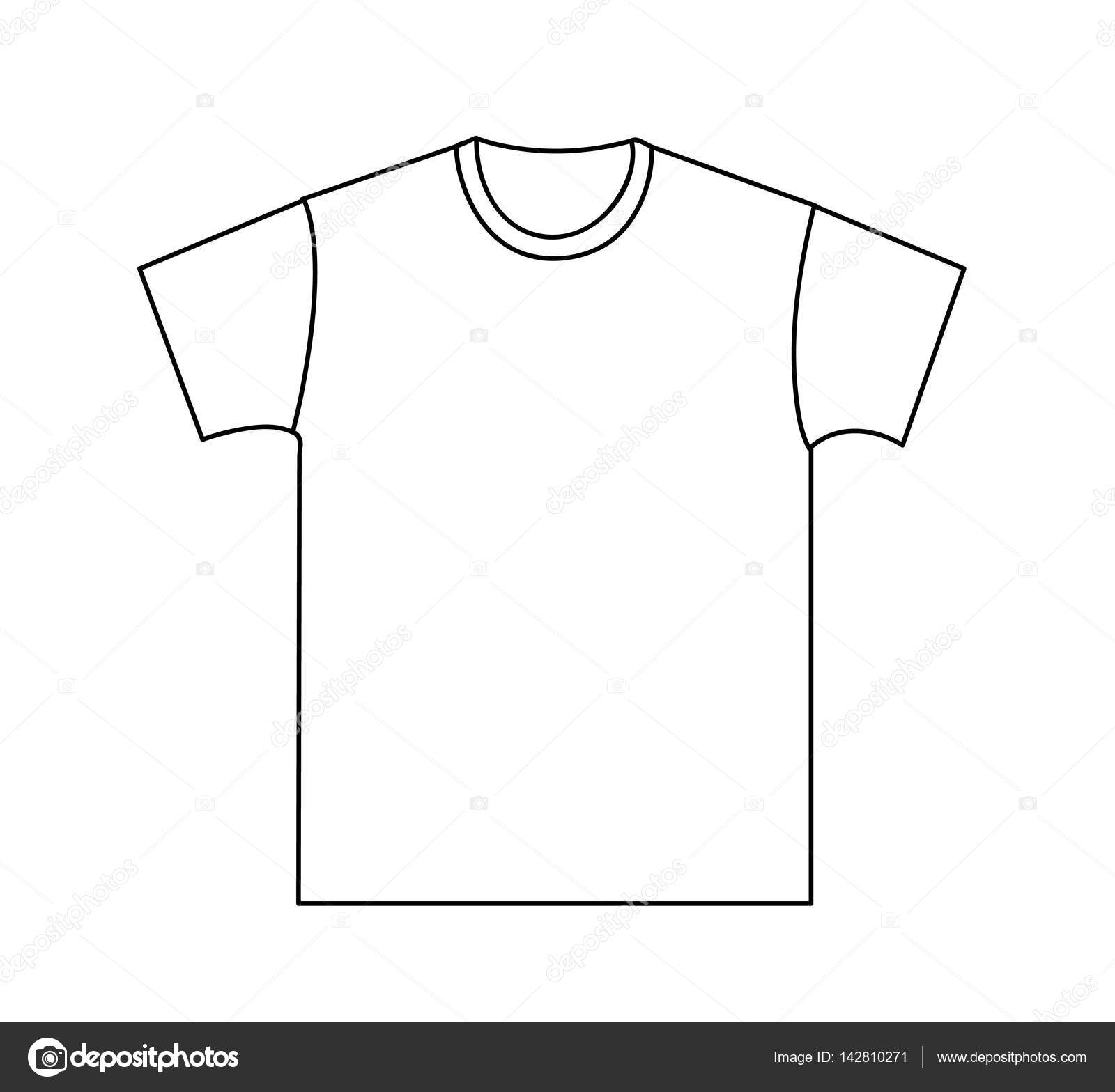 Blank T shirt Template Stock Vector By nezezon 142810271