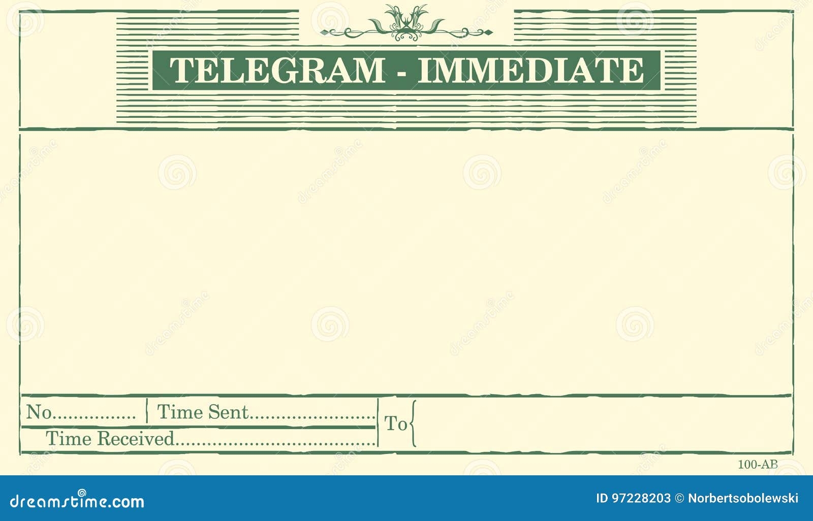 Blank Telegram Stock Vector Illustration Of Memory Postal 97228203 Blank Telegram Stock Vector Illustration Of Memory Postal 97228203